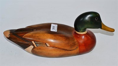 Lot 364 - Tom Taber carved wood duck decoy