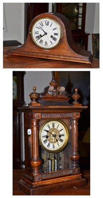 Lot 403 - Two striking mantel clocks