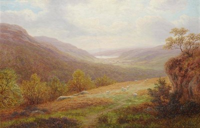 Lot 550 - William Mellor (1851-1931)  "On the Burbage Moors nr Grindleford, Derbyshire  "   "Nidd Valley from