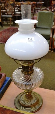 Lot 415 - Oil lamp