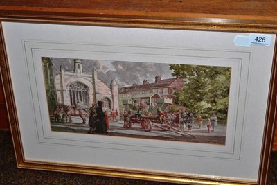 Lot 426 - David Horner, watercolour 'The York Mystery Plays'