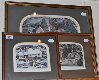 Lot 443 - Graham Clarke, ";Tilley's, ";Winter Fuel"; and ";Tortology";, three artists prints