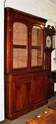 Lot 491 - Victorian mahogany glazed bookcase