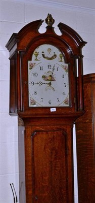 Lot 499 - An oak thirty hour longcase clock