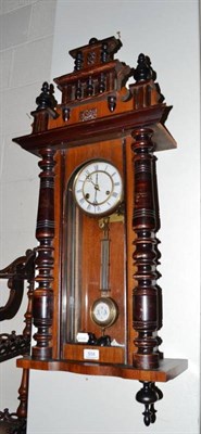 Lot 504 - A Vienna type spring driven wall clock