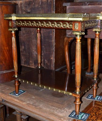 Lot 510 - A mahogany brass mounted etagere