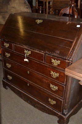 Lot 513 - A Georgian oak bureau