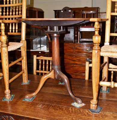 Lot 531 - A mahogany tripod occasional table