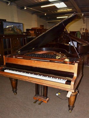 Lot 586 - A John Broadwood & Sons, mahogany cased baby grand piano and a modern music stand