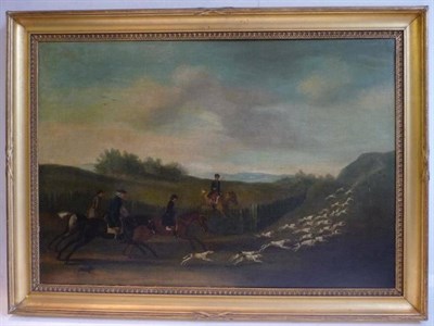 Lot 567 - Follower of John Nost Sartorius (1759-1828)  Tally Ho ! - huntsmen and hounds on the scent of...