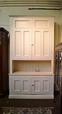 Lot 612 - White painted pine kitchen unit