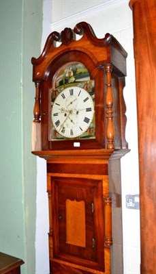 Lot 614 - A 19th century longcase clock 'R Johnson, Darlington'