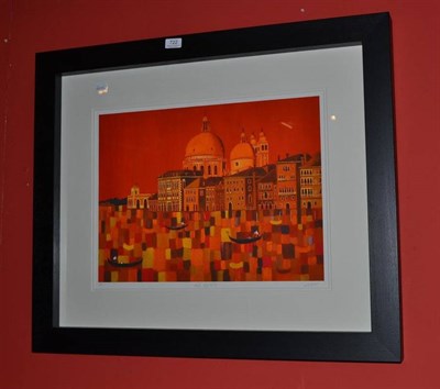 Lot 722 - Mark Kaiser artist proof No. 1 'Red Venice'