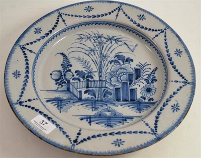 Lot 37 - 18th century Delft tin-glazed plate
