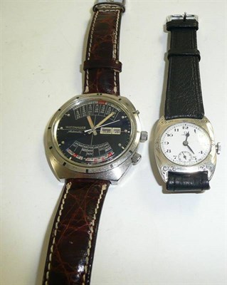 Lot 66 - Two wristwatches - Omega and Longines Wittnauer