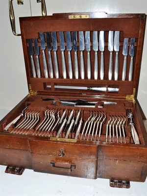 Lot 99 - Silver plated canteen of cutlery by Elkington