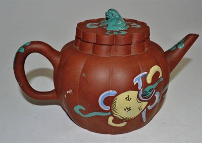 Lot 110 - Chinese terracotta teapot