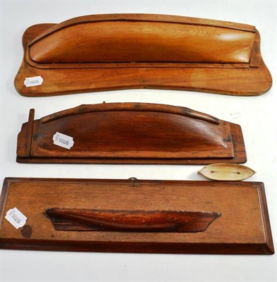 Lot 139 - Three half boat wall plaques