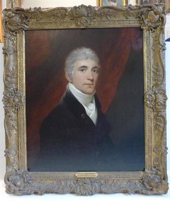 Lot 602 - Attributed to John Hoppner RA (1758-1810) A head and shoulders portrait of John Browne of Salperton