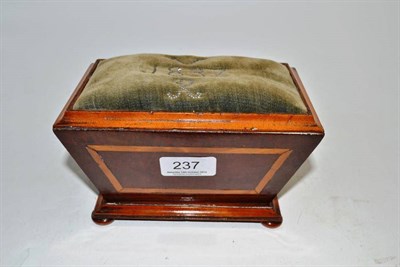 Lot 237 - Pin cushion, ";VR 1837"