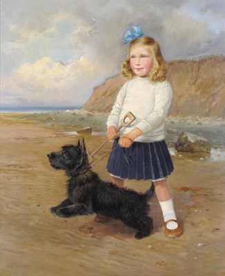 Lot 610 - William Woodhouse (1857-1939)  "Happy Days " Signed, inscribed verso, oil on canvas, 77.5cm by...