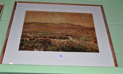 Lot 362 - Pighills 'August Moorland' watercolour