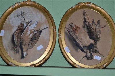 Lot 371 - Pair of watercolours of dead game birds