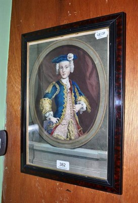 Lot 382 - A hand coloured engraving of Prince Charles Edward Stuart by Nicholas Edelinck, showing the...