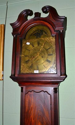 Lot 416 - A mahogany longcase clock with brass dial inscribed 'J N Scott Dumfries'