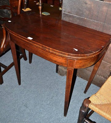 Lot 450 - A 19th century mahogany card table