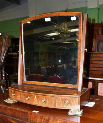 Lot 456 - A 19th century mahogany toilet mirror