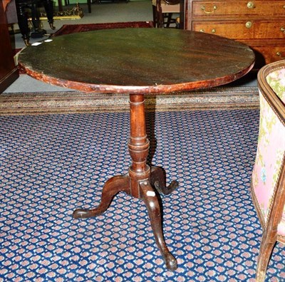 Lot 461 - 19th century tripod occasional table with later top