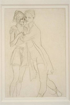 Lot 629 - Augustus Edwin John OM, RA, PRP, RCamA, NEAC, LG (1878-1961)  "The Dancers II " Pencil, 35.5cm...