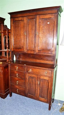 Lot 549 - Late 19th/early 20th century oak dresser