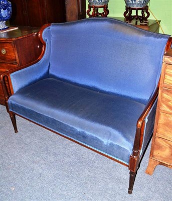 Lot 560 - Inlaid mahogany framed settee