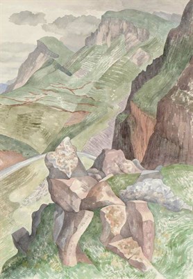 Lot 635 - John Nash RA, NEAC, LG, SWE (1893-1977)  "Abereiddy Pembrokeshire " Signed, bears hand written...