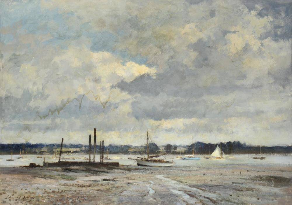 Lot 646 - Edward Seago RWS, RBA (1910-1974)  "Storm Clouds over the Orwell' Signed, oil on board, 63.5cm...