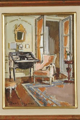 Lot 669 - Paul Hughes (1891-1951)  An interior scene of a drawing room An interior scene of a breakfast...