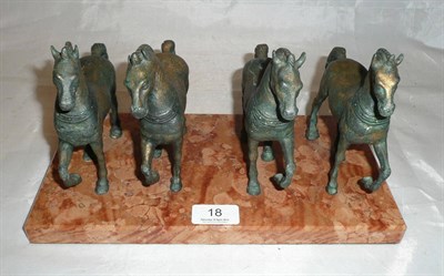 Lot 18 - A bronze of the 'Four Horses' at St Mark's Square, Venice