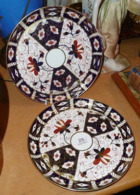 Lot 29 - Two Royal Crown Derby Imari dishes