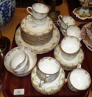 Lot 52 - Twelve piece Royal Doulton tea service including two large plates, sugar bowl and a milk jug