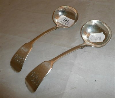 Lot 66 - A pair of silver sauce ladles, James Deakin & Sons, Sheffield, 1909