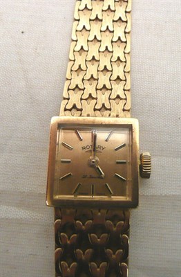 Lot 81 - A 9ct gold lady's Rotary wristwatch (case stamped '375')