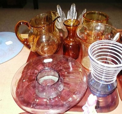 Lot 174 - Collection of art glass including Whitefriars