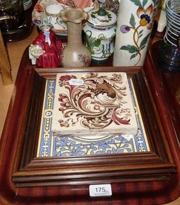 Lot 175 - Collection of 1920's pottery including tiles, etc