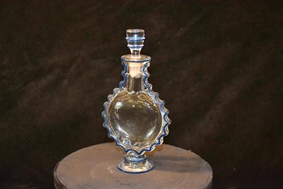 Lot 775 - A Lalique Worth Requete Perfume Bottle, with blue enamel decoration, stopper with engraved W,...