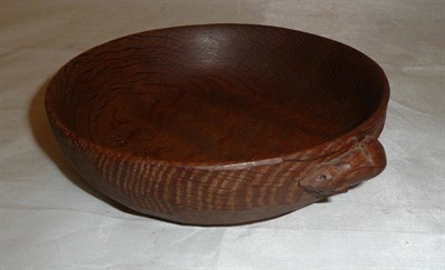 Lot 286 - A 'Mouseman' nut bowl
