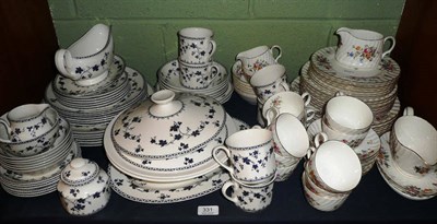 Lot 331 - Minton 'Marlow' tea/dinner service and a Royal Doulton 'Yorktown and Hartford' tea/dinner service