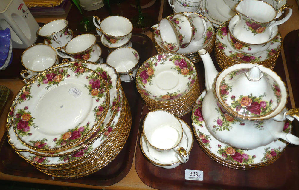 Lot 339 - Royal Albert 'Old Country Roses' pattern tea and dinner wares