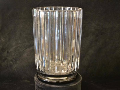 Lot 785 - A Stevens & Williams Royal Brierley Clear Glass Vase, designed by Keith Murray, circa 1930's,...